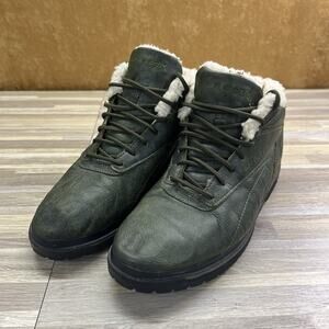 VTG 1991 LA Gear 43440LV Green Shoes Size 10 Boots Fur Lined - 12S575